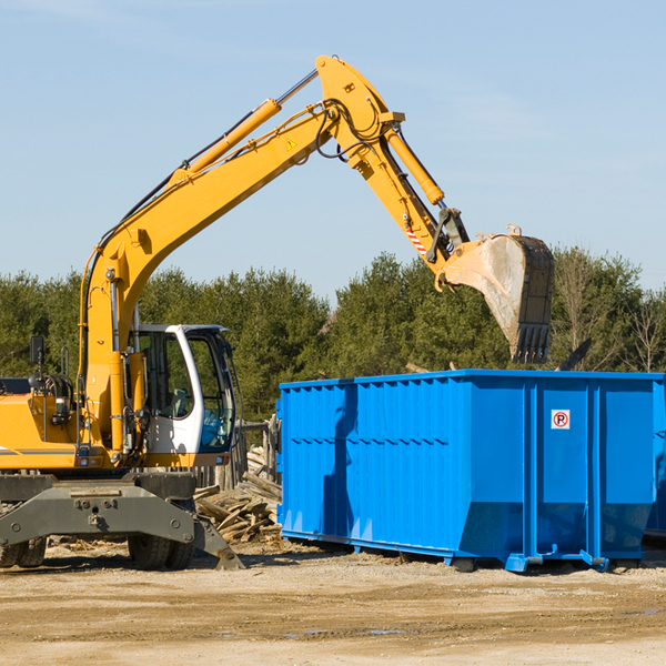 what size residential dumpster rentals are available in Humansville Missouri